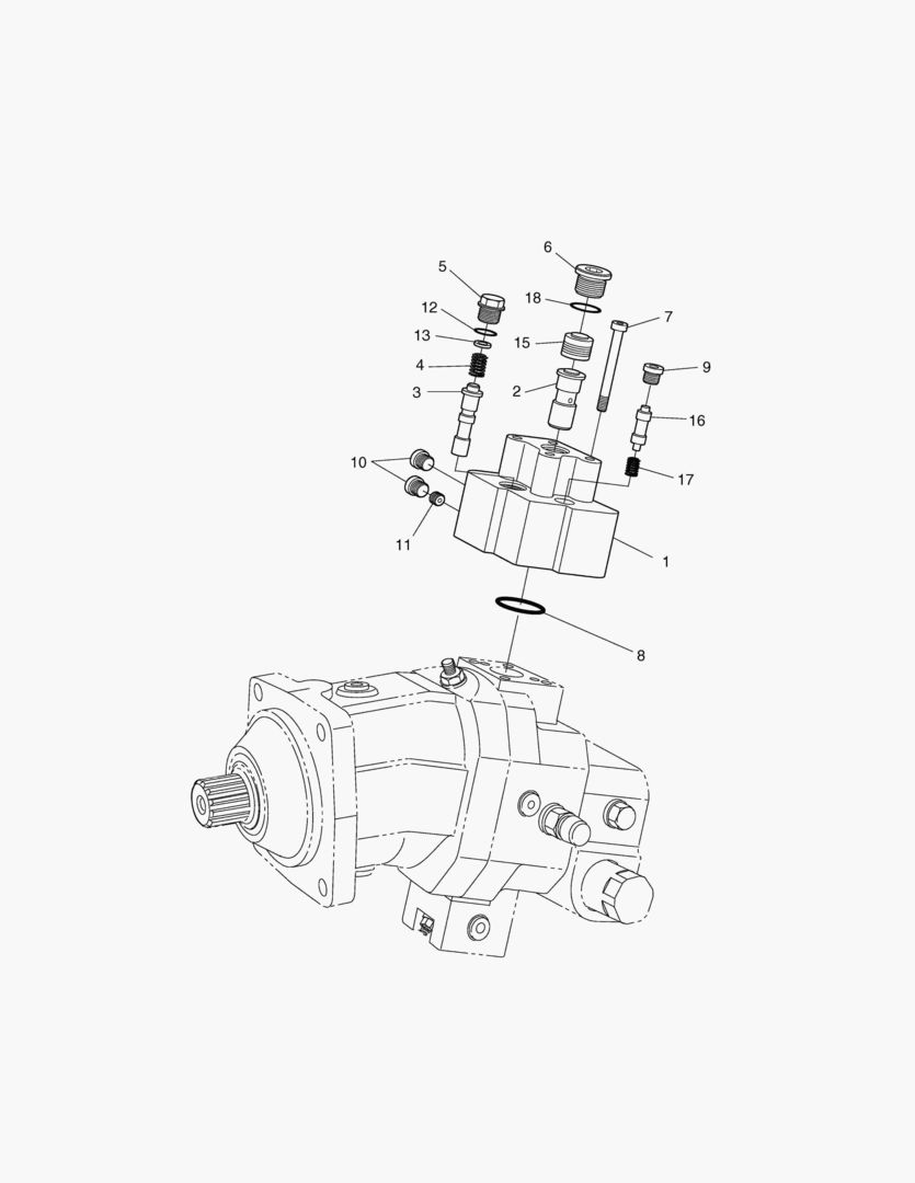 ХОДОВОЙ ГИДРОМОТОР - ОГРАНИЧИТЕЛЬ ХОДА