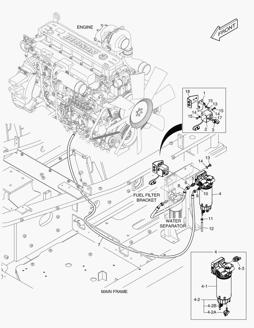 Схема 6190 FUEL FILTER - WITH BOWL & HEAD HEATER