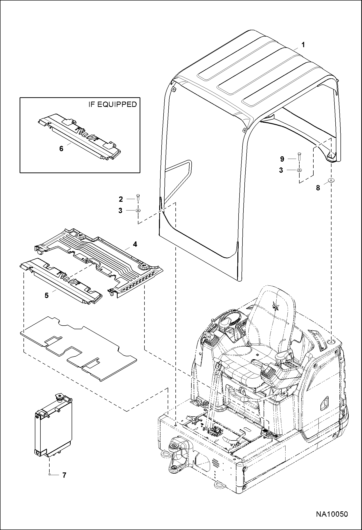 НАВЕС НАД СИДЕНЬЕМ ВОДИТЕЛЯ