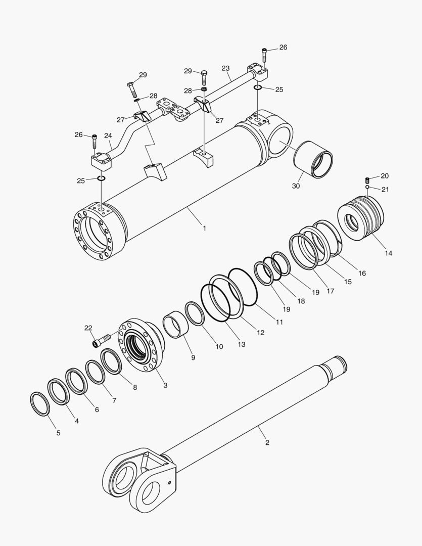 3701 LIFT CYLINDER-L.H