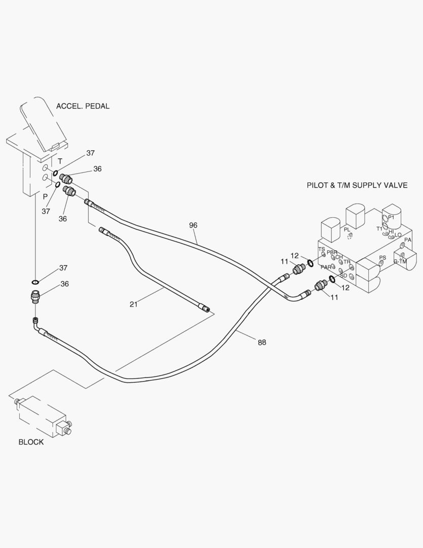 ТРУБОПРОВОД СЕРВОУПРАВЛЕНИЯ(6)