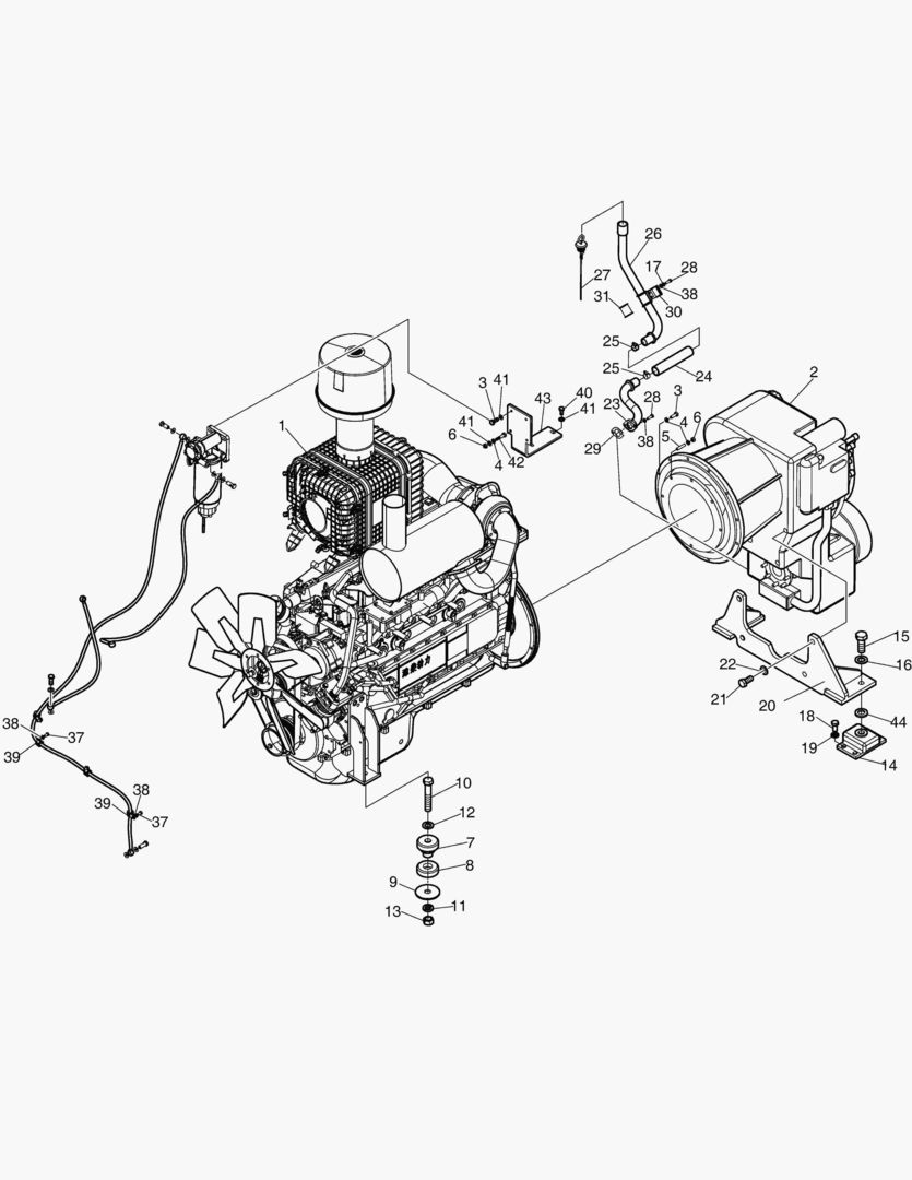 Спецтехника 1110 ENGINE & TRANSMISSION ASS`Y