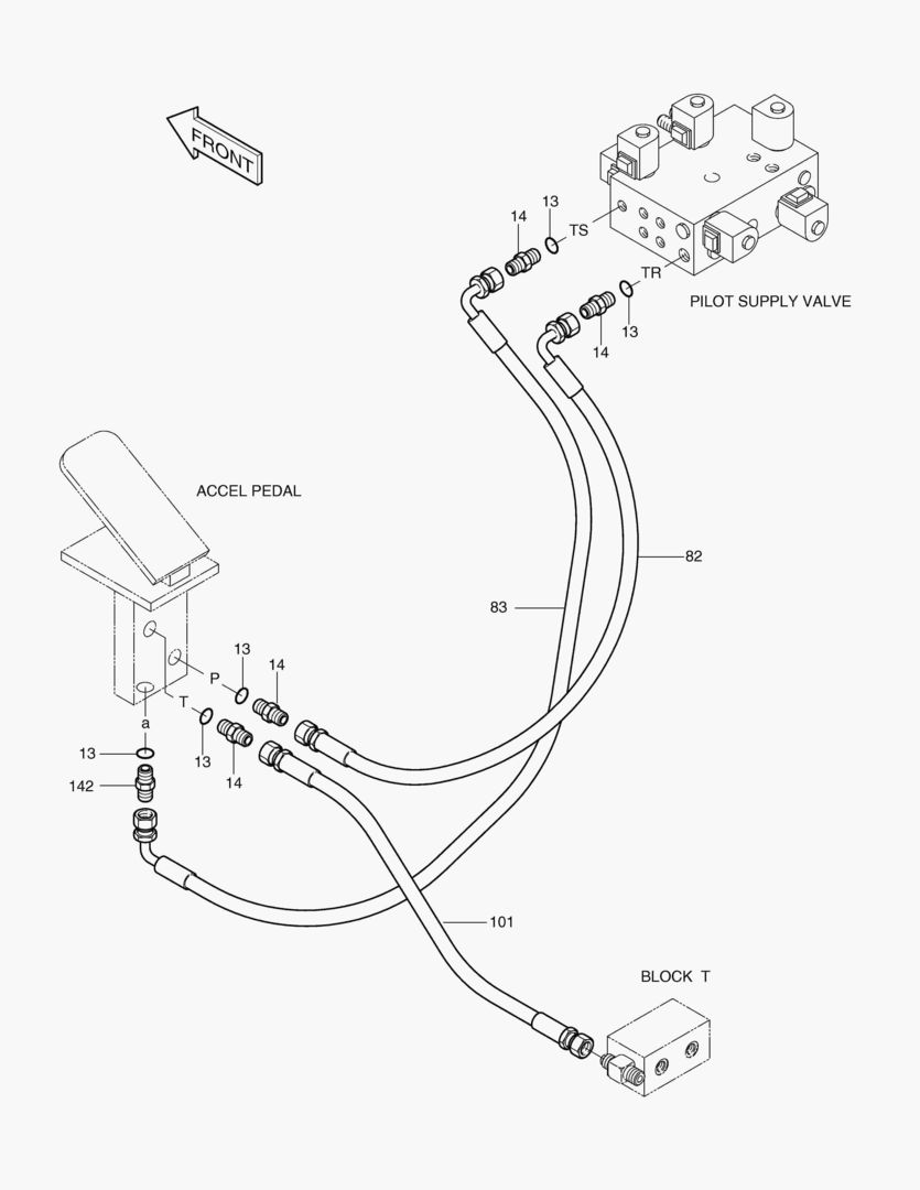 ТРУБОПРОВОД СЕРВОУПРАВЛЕНИЯ(12)