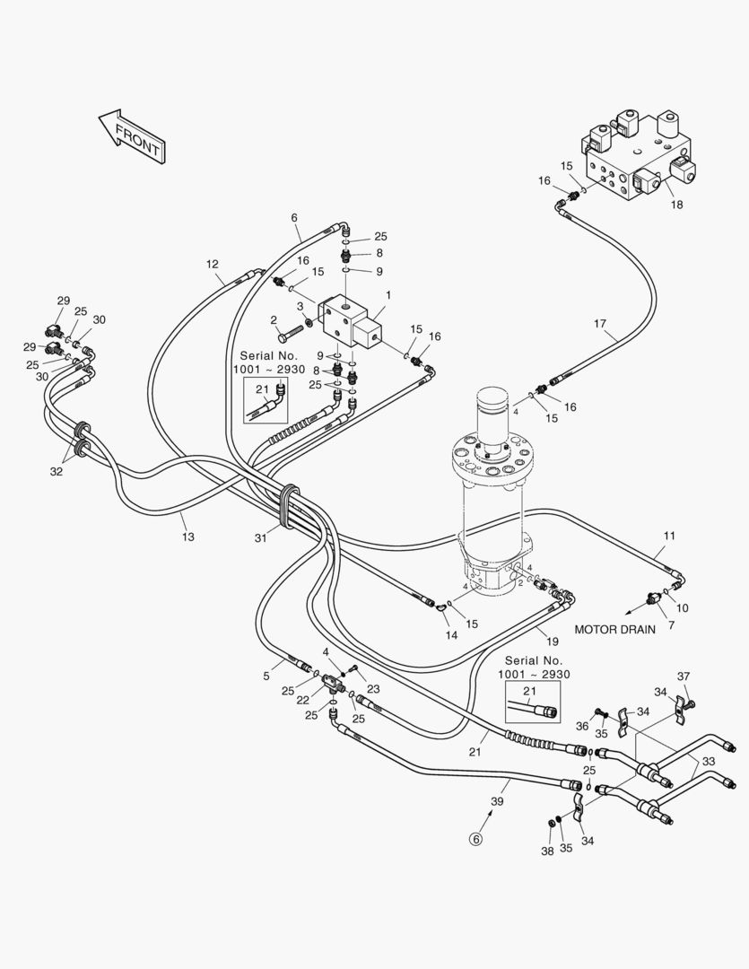 2190 DOZER & OUTRIGGER PIPING