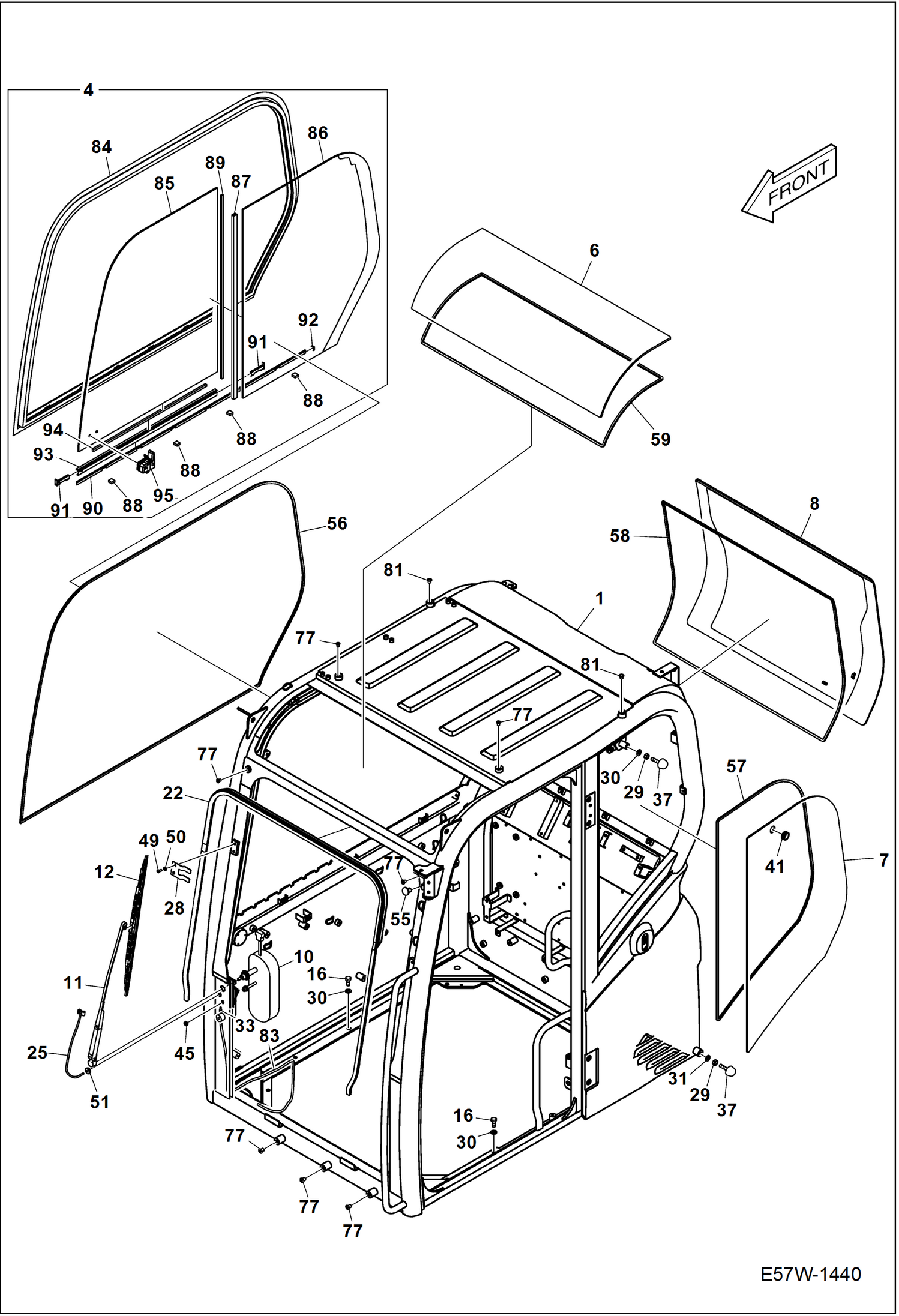 КАБИНА ВОДИТЕЛЯ (ОКНА)