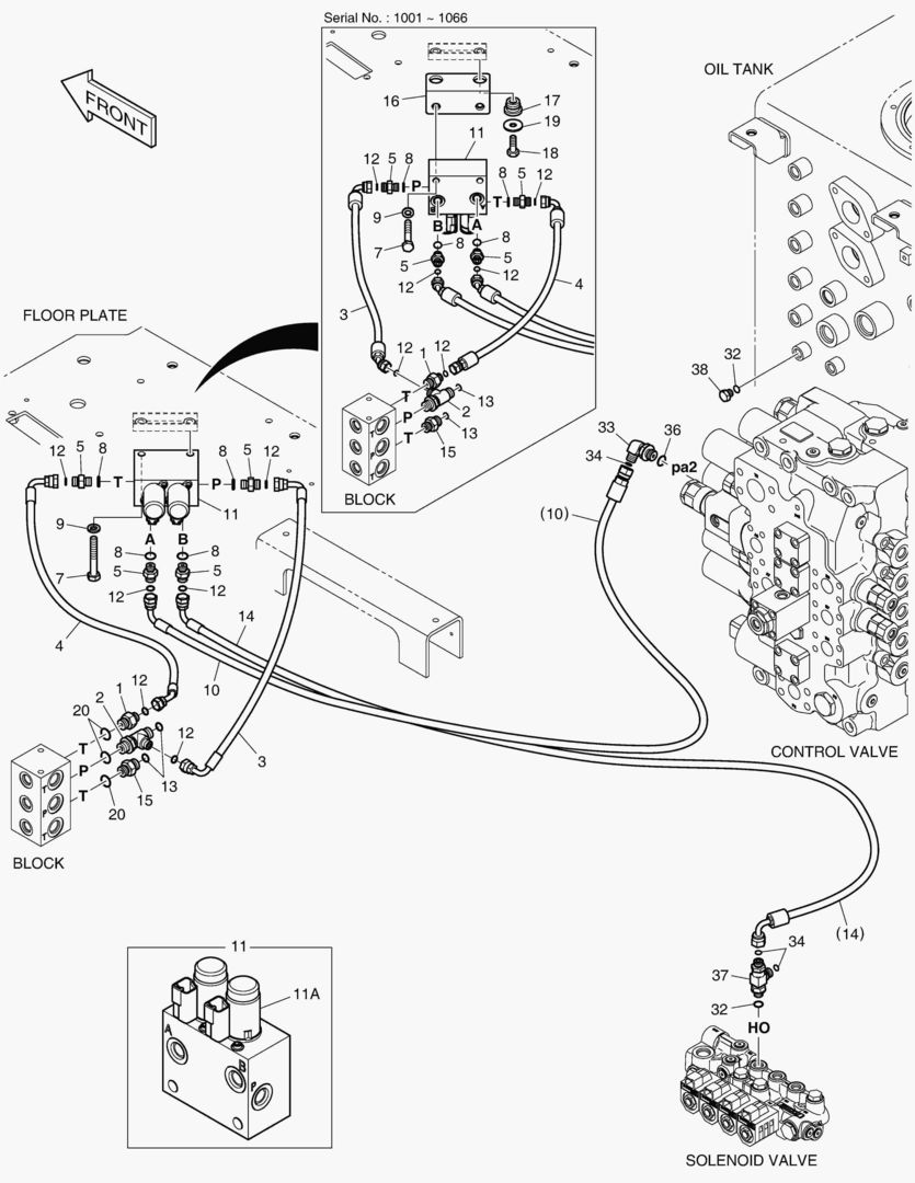 ТРУБОПРОВОД СЕРВОУПРАВЛЕНИЯ - 2 ПУТИ