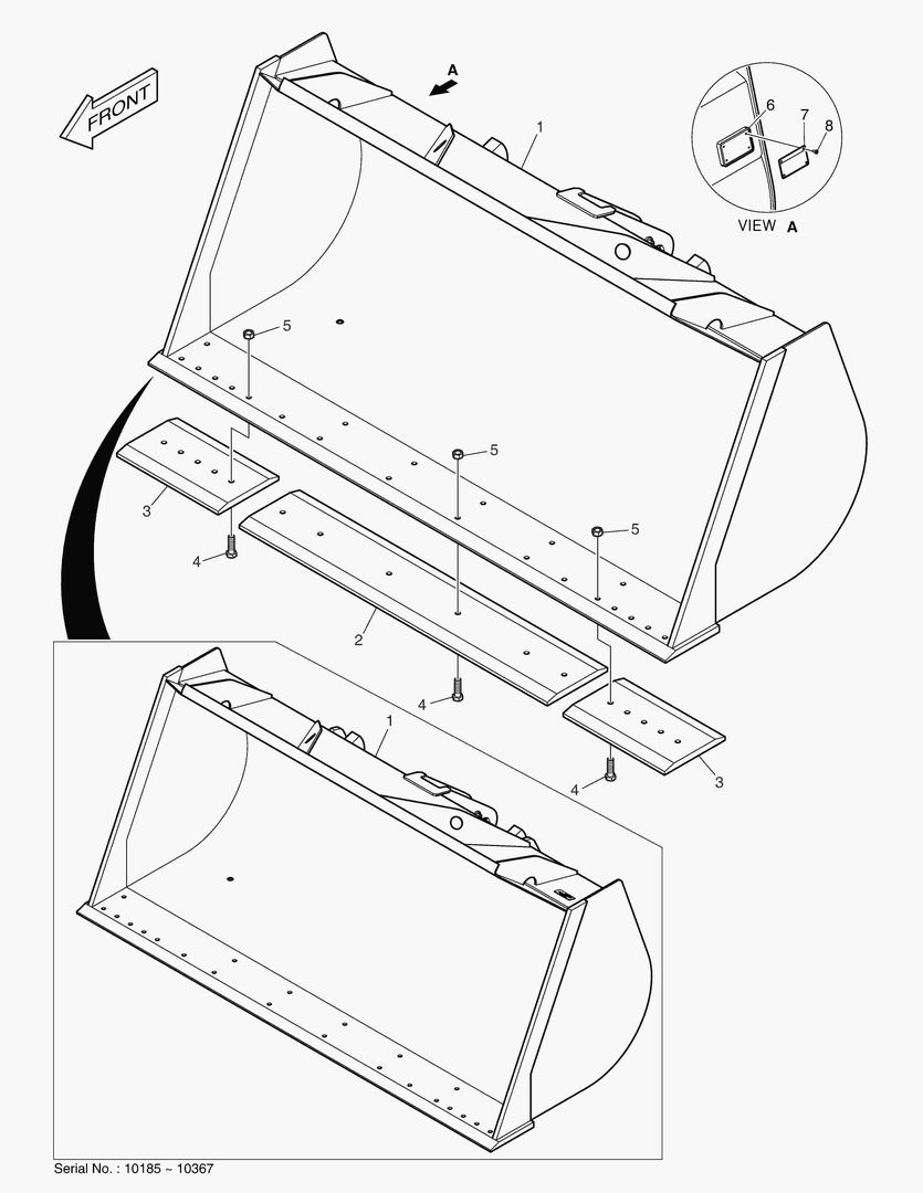 Спецтехника 5341 BUCKET-2.6mВі-CUTTING [10185~] - главное фото