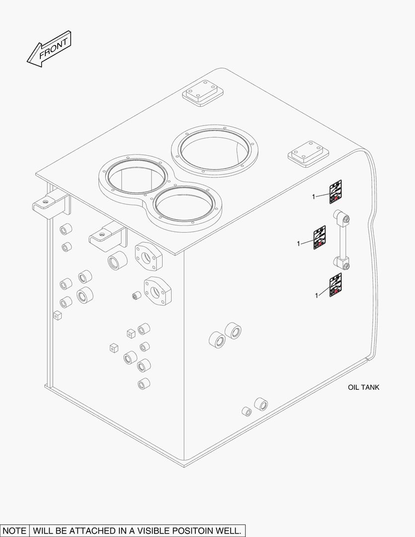 5390 DECAL - OIL CHECK