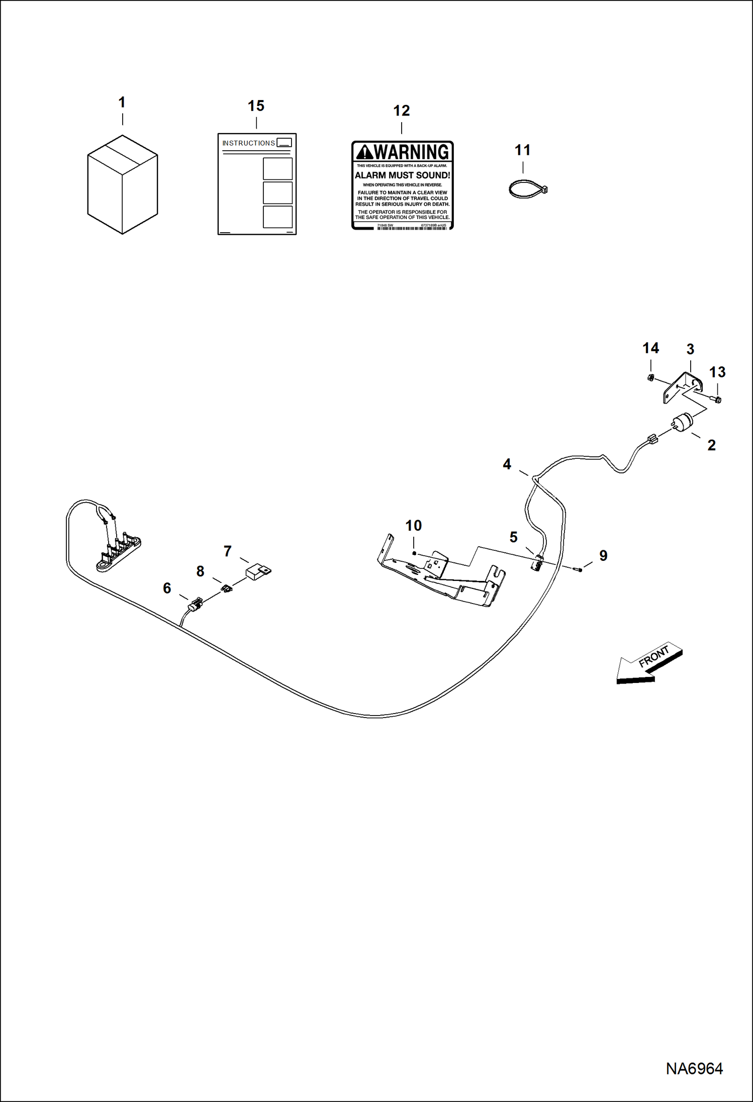 КОМПЛЕКТ СИГНАЛА ЗАДНЕГО ХОДА