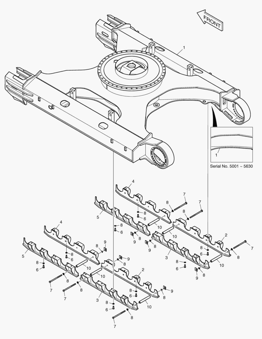 6250 TRACK FRAME - FULL GUARD [5001~6601]