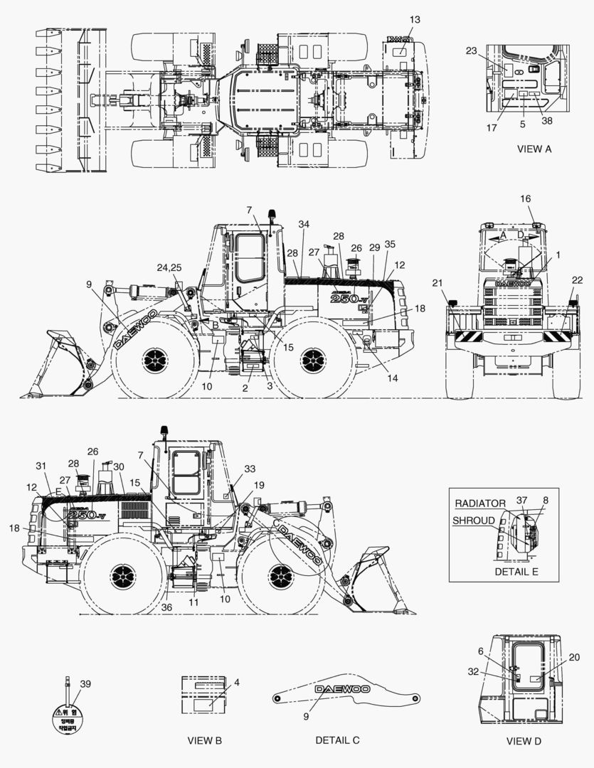 ЗАВОДСКАЯ ТАБЛИЧКА-КОРЕЯ