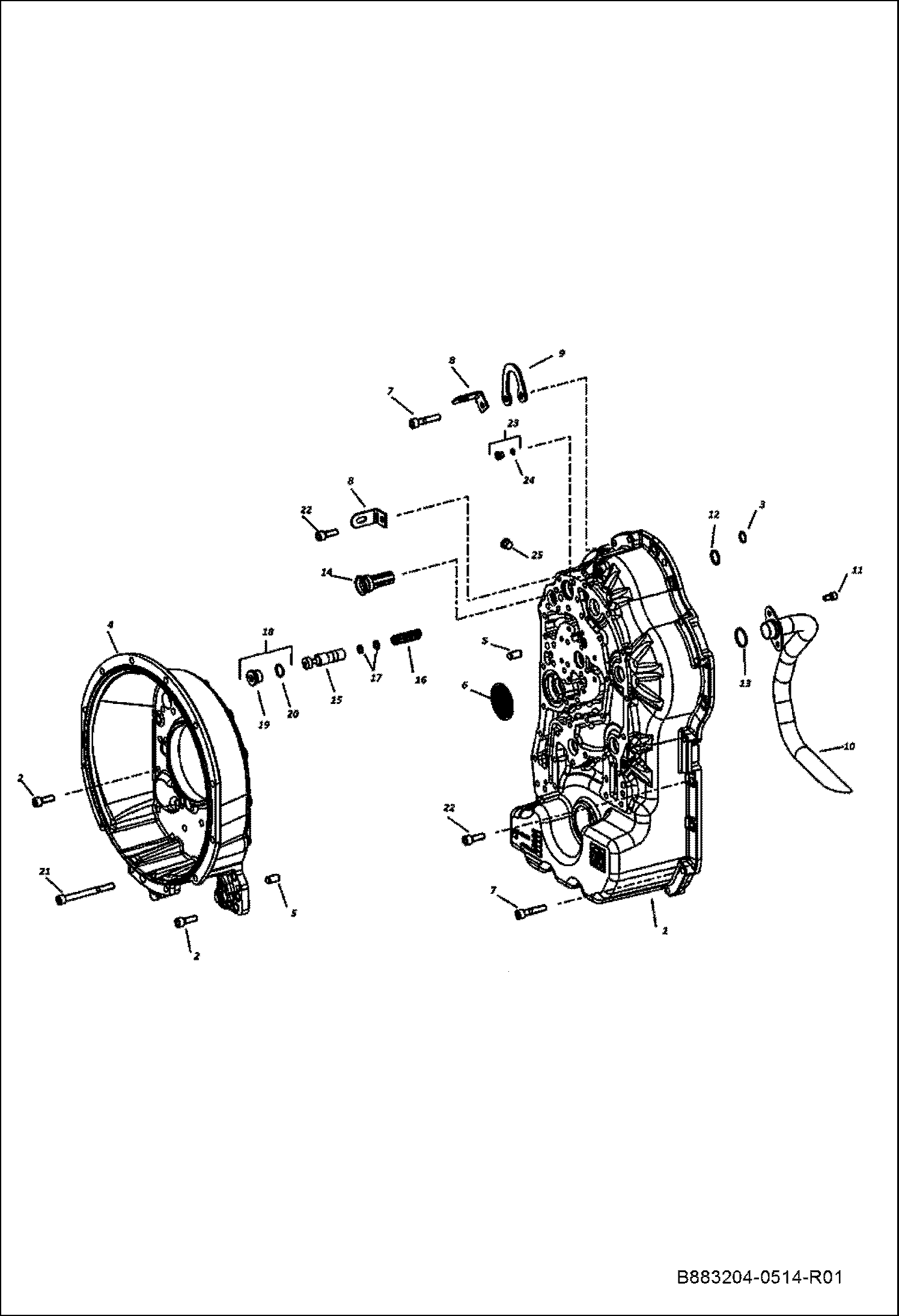 КОРПУС КОРОБКИ ПЕРЕДАЧ