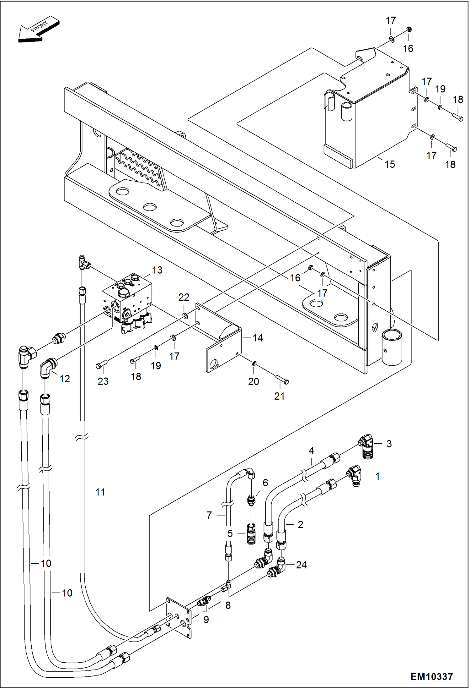 ПЛАНИРОВЩИК (СХЕМА ГИДРАВЛИЧЕСКОЙ СИСТЕМЫ) (РЕГУЛИРУЮЩИЙ КЛАПАН) (СЕРИЙНЫЙ НОМЕР AZTD00101 И ВЫШЕ, AZTG00101 И ВЫШЕ)