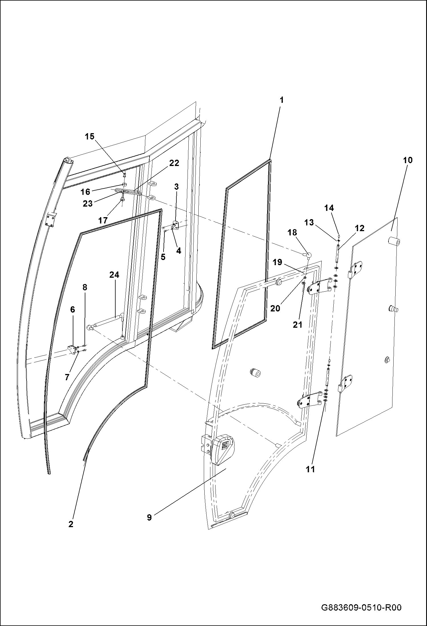 ЛЕВАЯ ЧАСТЬ КАБИНЫ В СБОРЕ