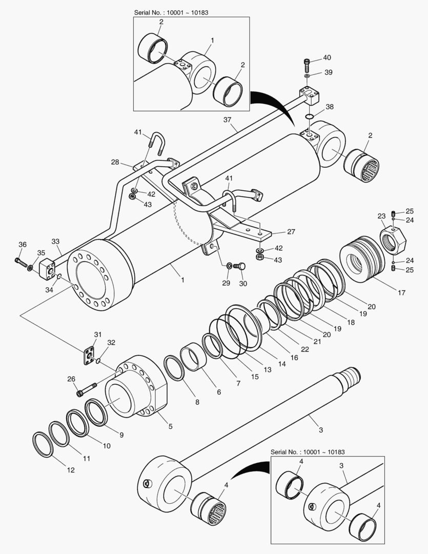 ЦИЛИНДР СТРЕЛЫ С ИЗМЕНЯЕМОЙ ГЕОМЕТРИЕЙ