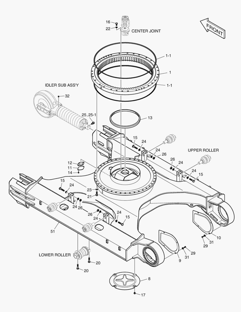 РАМА ГУСЕНИЦЫ