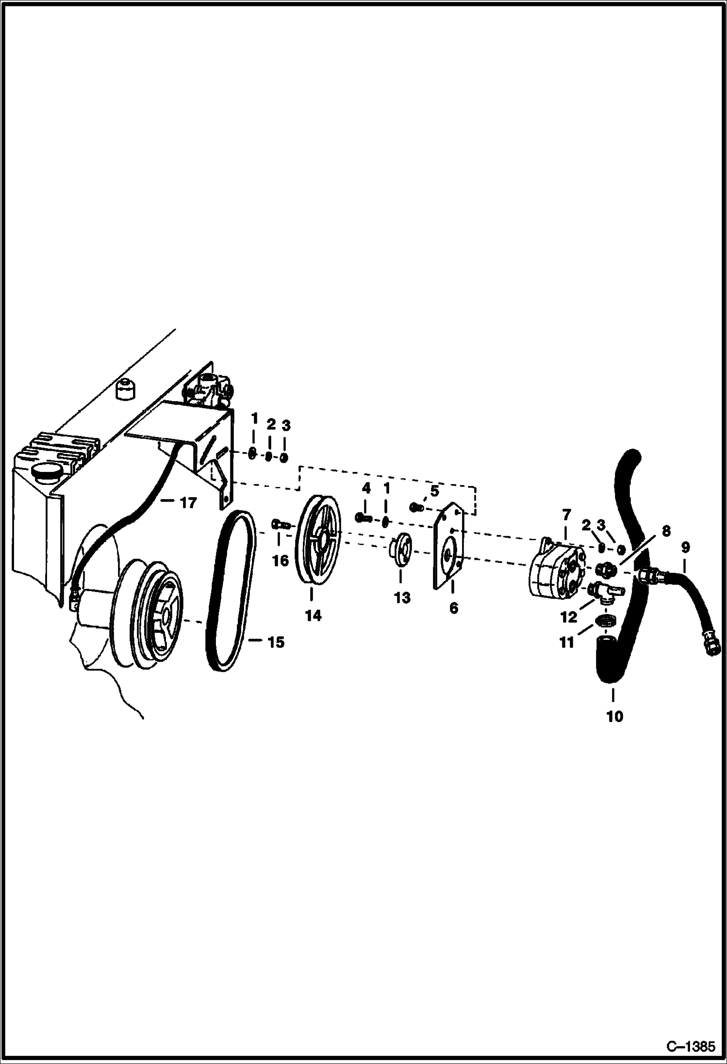 СХЕМА ГИДРОПРИВОДНОГО НАСОСА PETTER ДИЗЕЛЬ