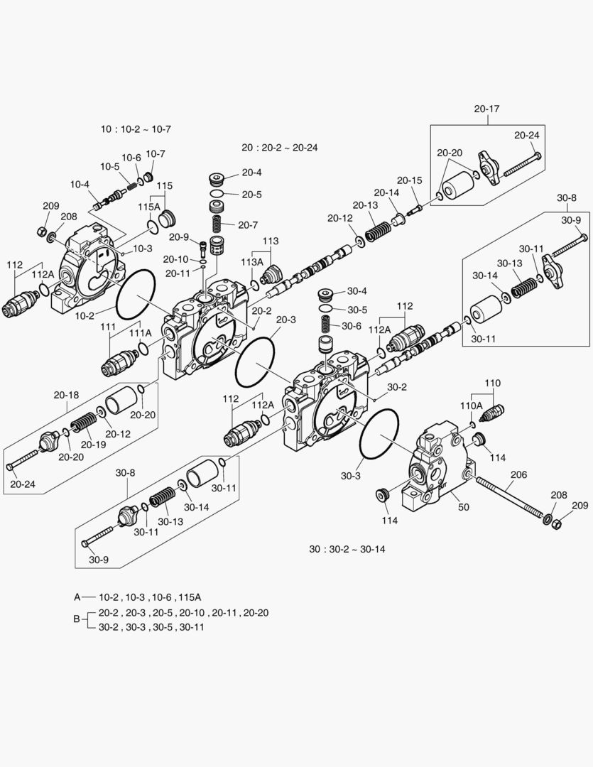 Схема РЕГУЛИРУЮЩИЙ КЛАПАН - 2 КАТУШКИ