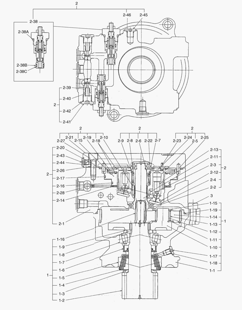 ГИДРОМОТОР ПОВОРОТА ПЛАТФОРМЫ