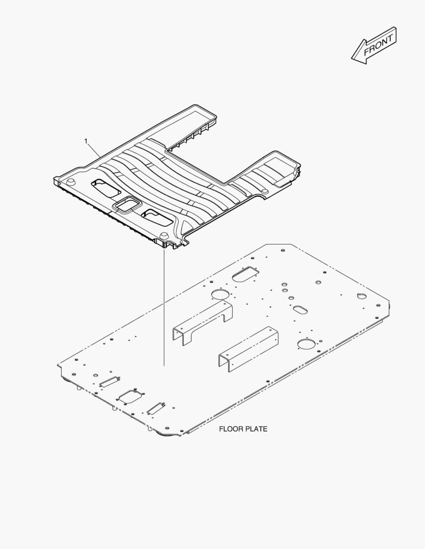 КОВРИК НА ПОЛУ КУЗОВА