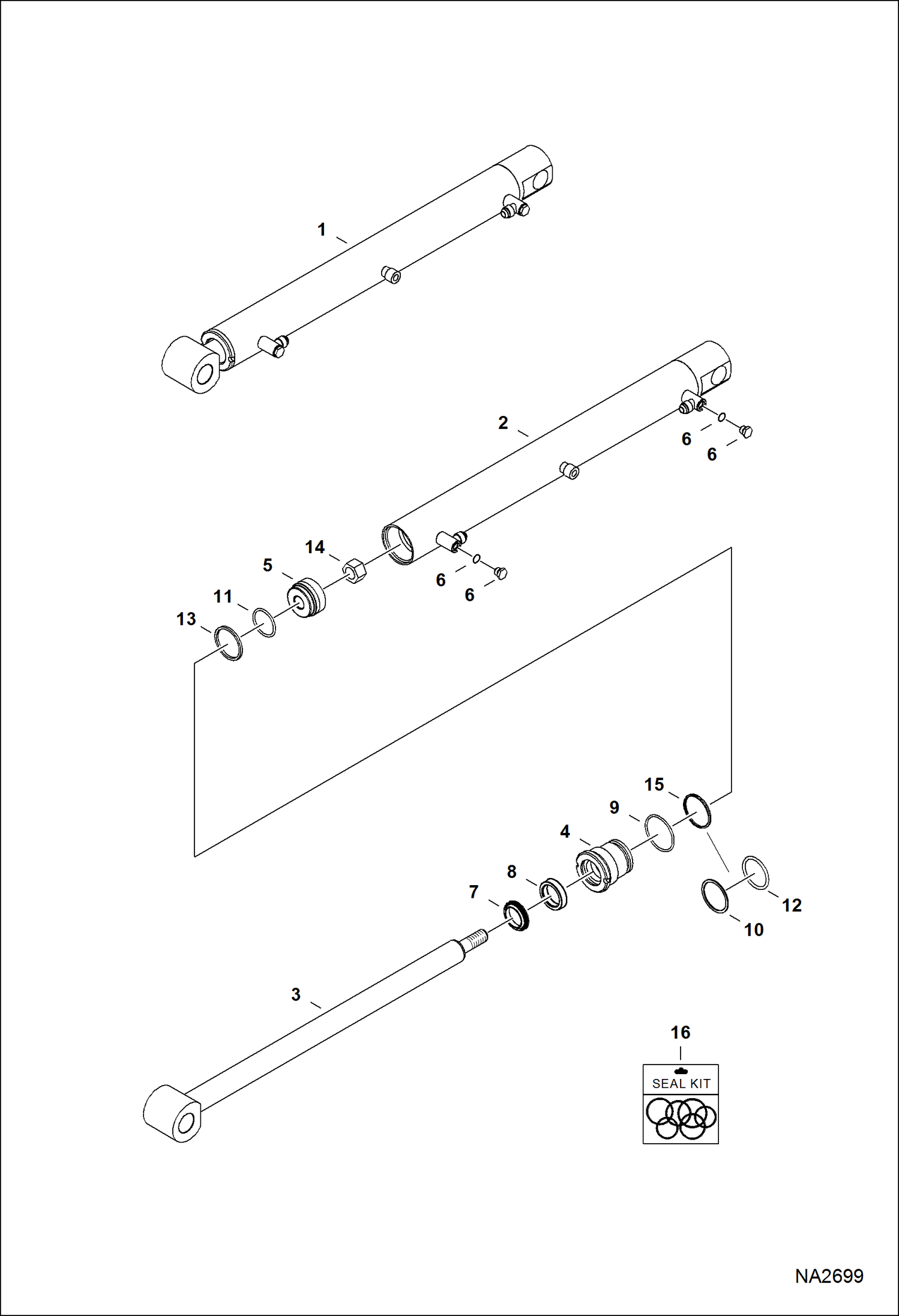 ОДНОКОВШОВЫЙ ПОГРУЗЧИК 7TL (AKPD, AL4D) (ЦИЛИНДР КОВША)