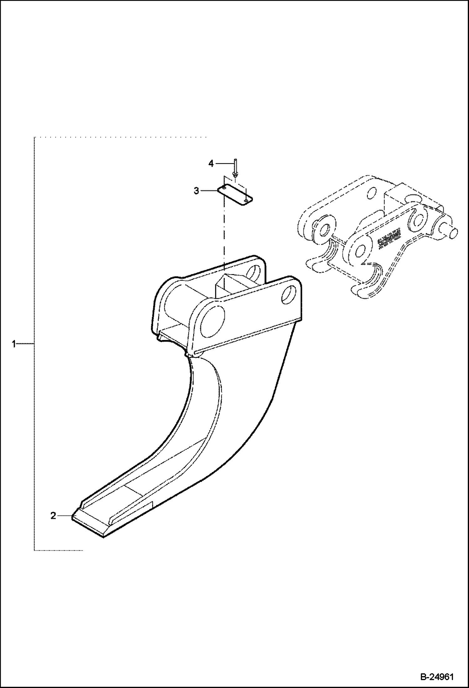 КОВШ (ТРАНШЕЯ ДЛЯ КАБЕЛЯ)(442)