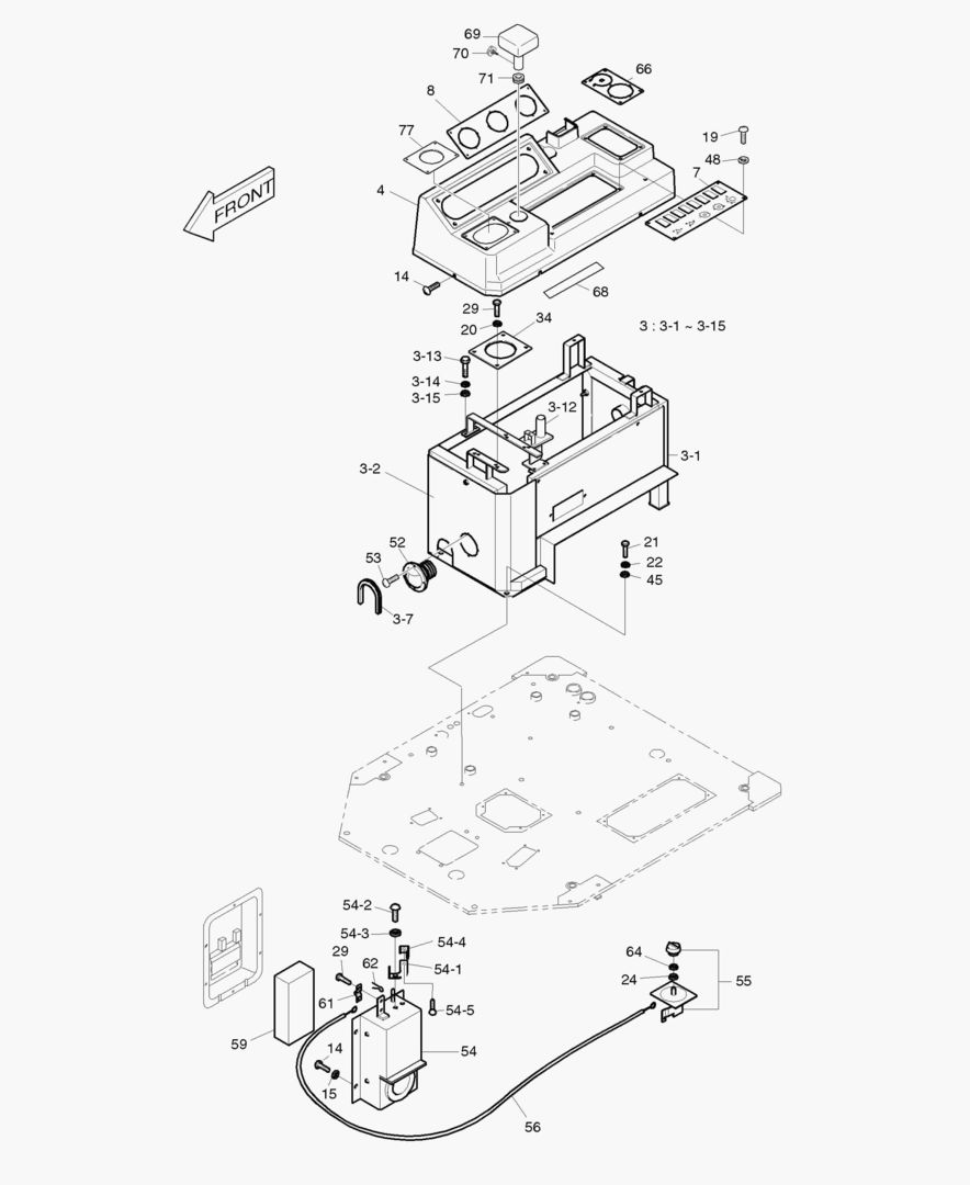 ПУЛЬТ УПРАВЛЕНИЯ В СБОРЕ-ИЗ СТАЛИ