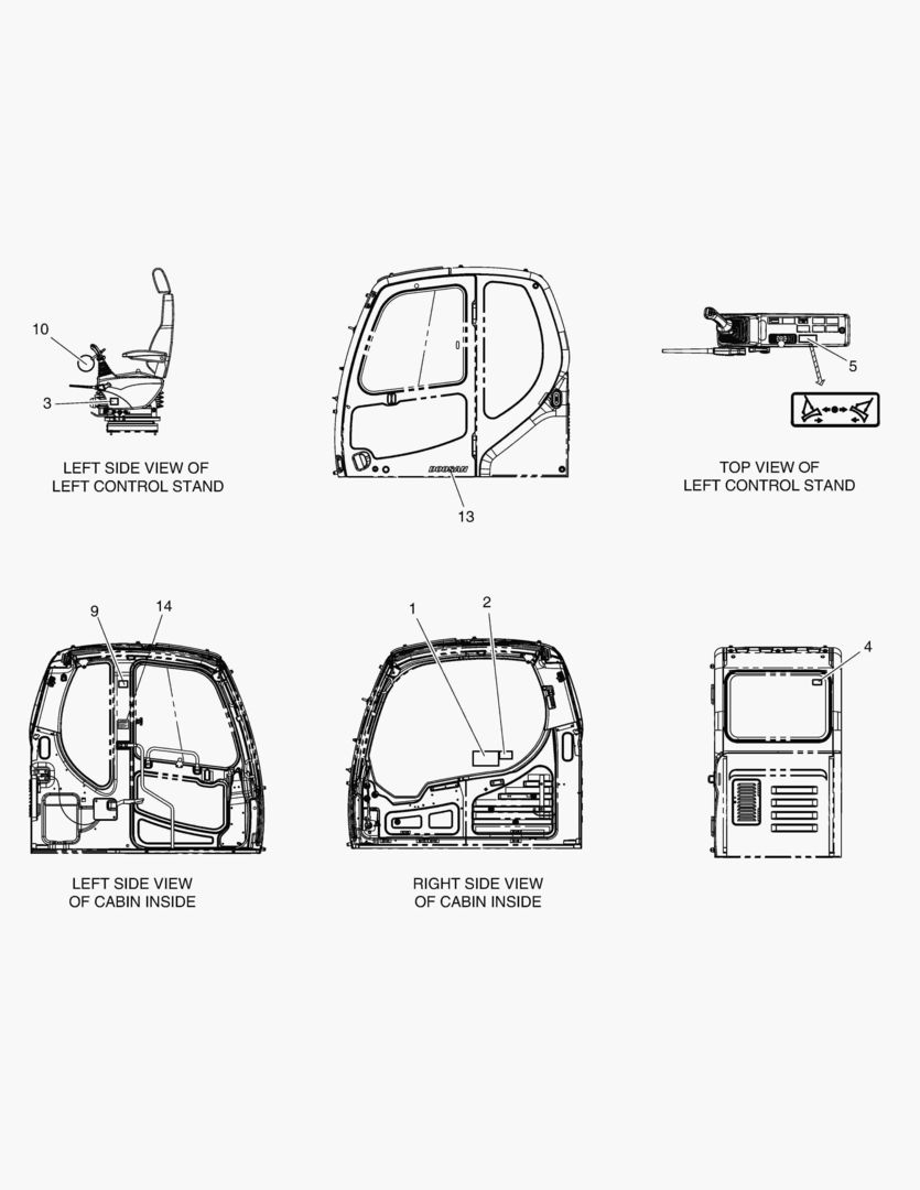 Спецтехника 5120 DECAL - CABIN(EXPORT) [5001~5351] - главное фото