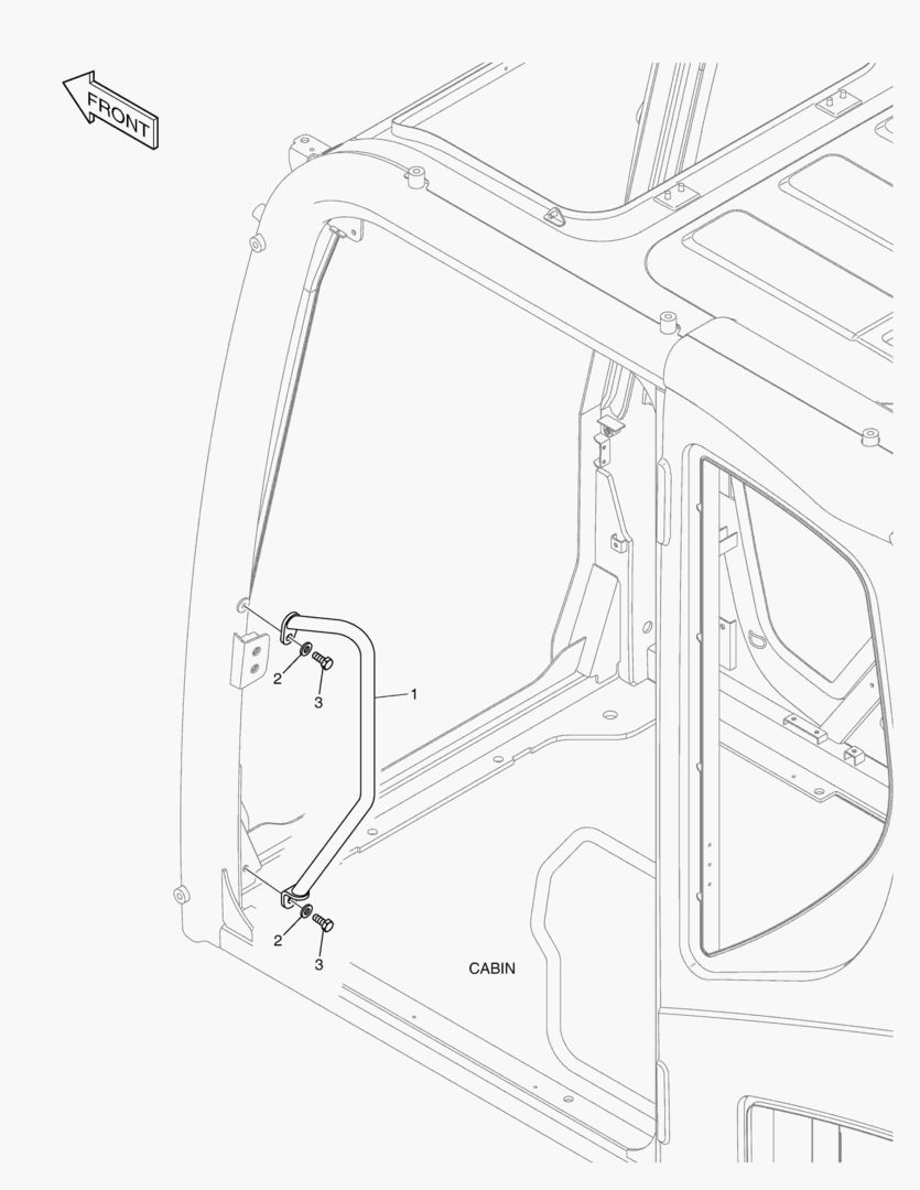 РУКОЯТКА - ВНУТРЕНЯЯ СЕКЦИЯ (КАБИНА)