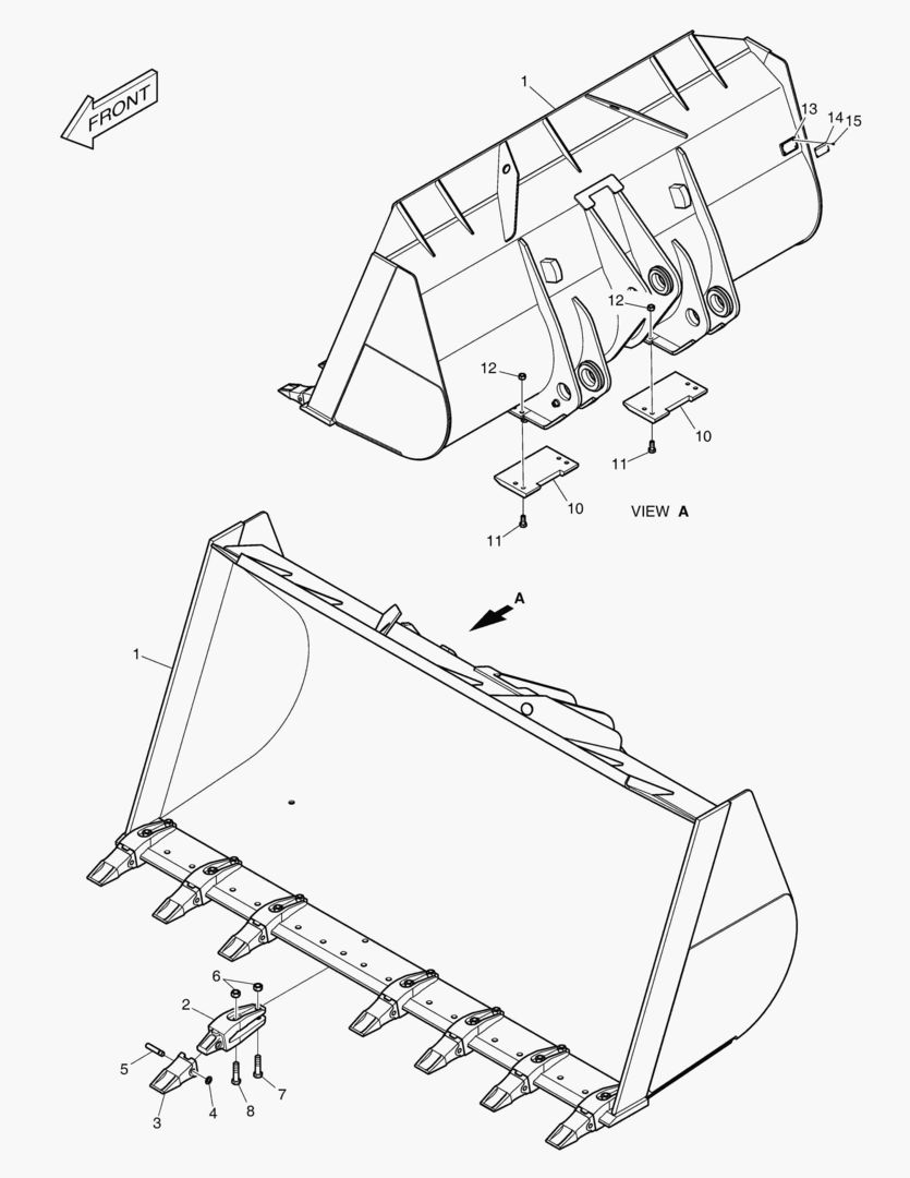 5470 BUCKET - 5.0гЋҐ TOOTH 3404mm