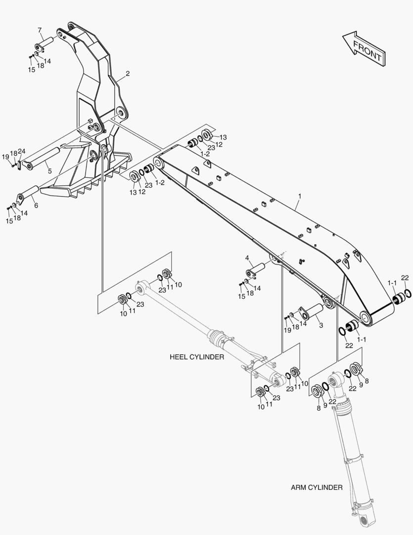 3110 ARM & HEEL ASS`Y