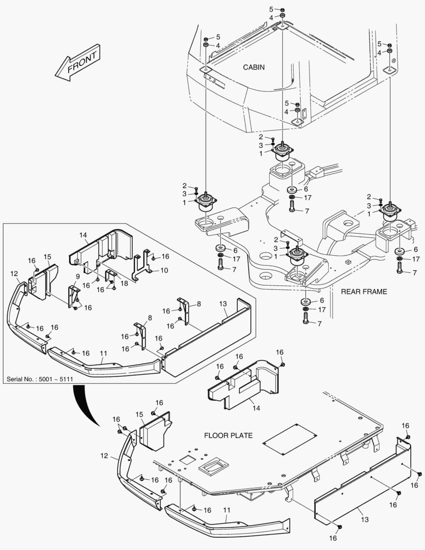 УСТАНОВКА КАБИНЫ
