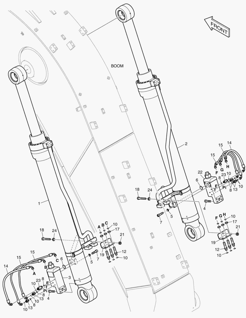 ГИДРОСИСТЕМА СТРЕЛЫ-ГИДРОЗАМОК