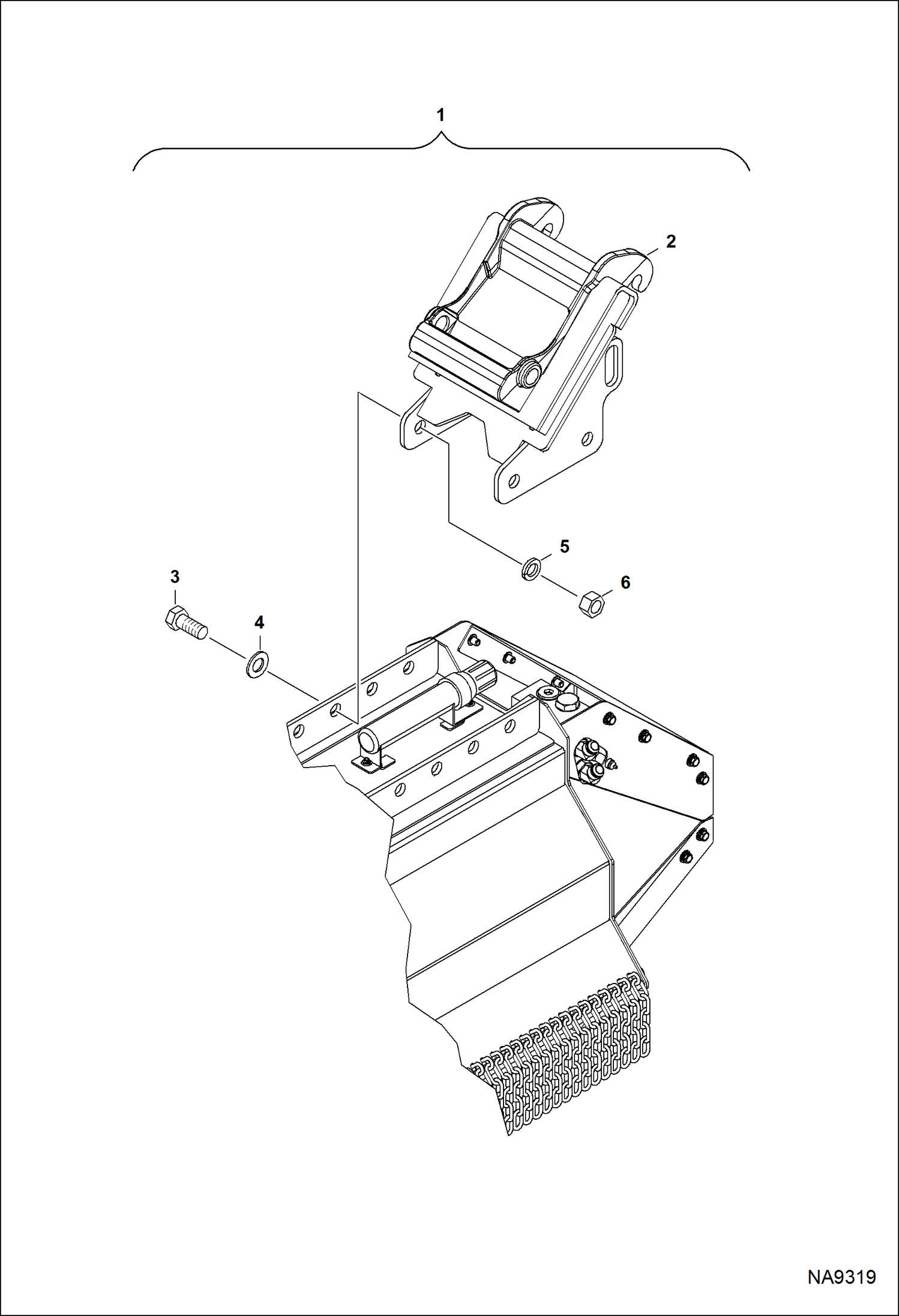 КОСИЛКА-ИЗМЕЛЬЧИТЕЛЬ (КРЫШКА ОПОРЫ) (СМЕННЫЙ) (30FM B1YS) (40FM B1YT) (40FMR B1YU)