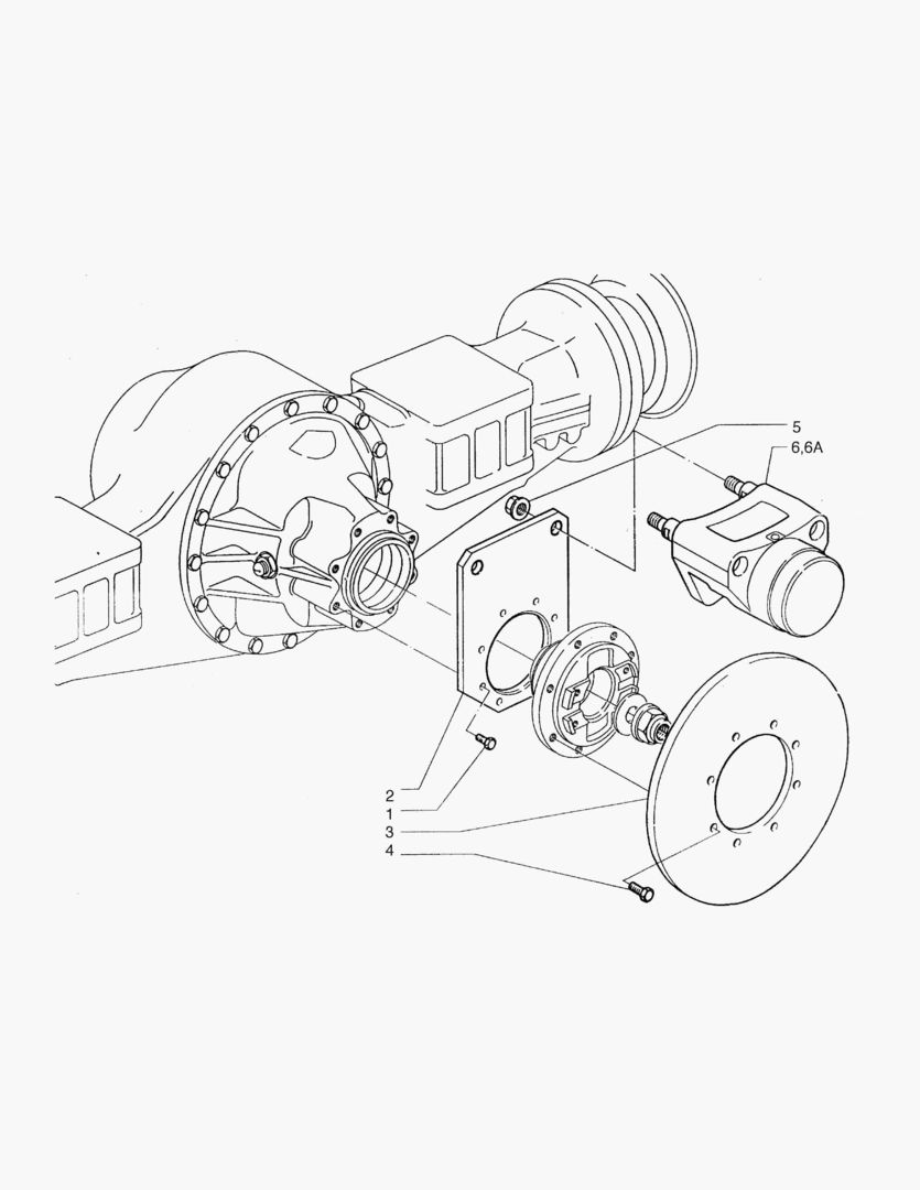 3330 PARKING BRAKE DISC & SUPPORT