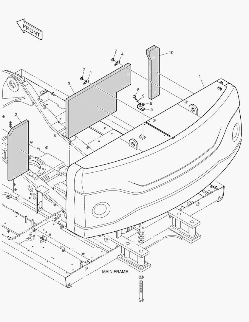 ПРОТИВОВЕС - 7.1ТОНН(С ПЕНОПЛАСТОВЫМ КОНТЕЙНЕРОМ)