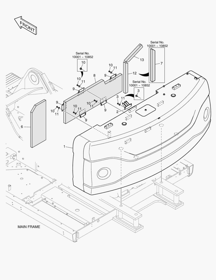 ПРОТИВОВЕС - 11.1 ТОНН