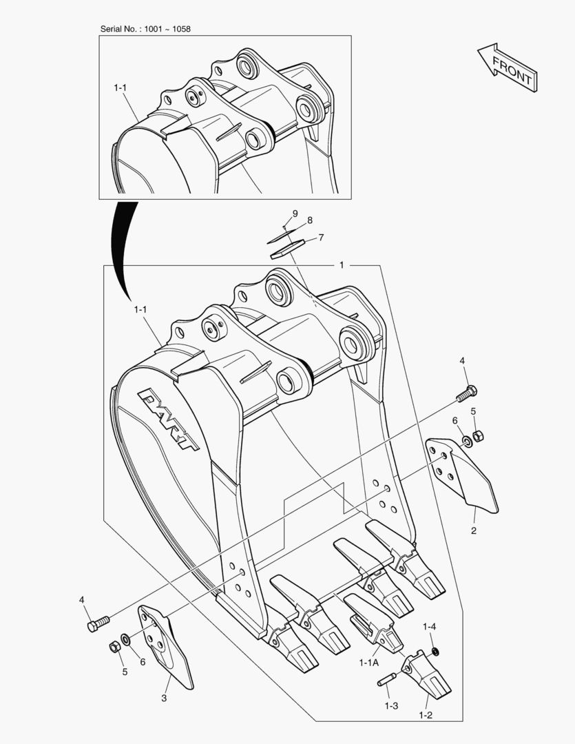 6930 BUCKET ASS`Y - 0.44гЋҐ (33`) - SIDE PIN