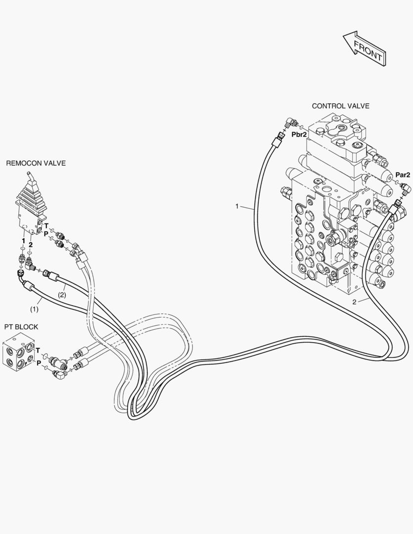 ТРУБОПРОВОД СЕРВОУПРАВЛЕНИЯ - БУЛЬДОЗЕР(ШАРНИРНЫЙ)