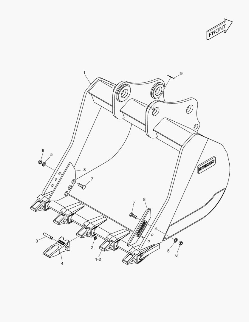 7940 BUCKET ASSВґY - 1.61mВі - G CLASS