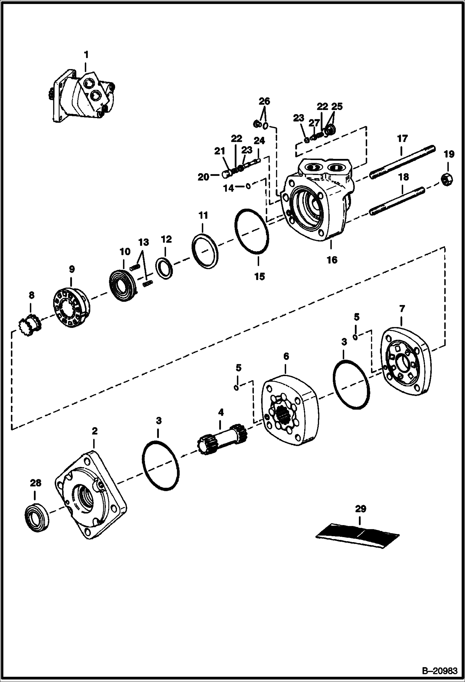 ГИДРОСТАТИЧЕСКИЙ ДВИГАТЕЛЬ