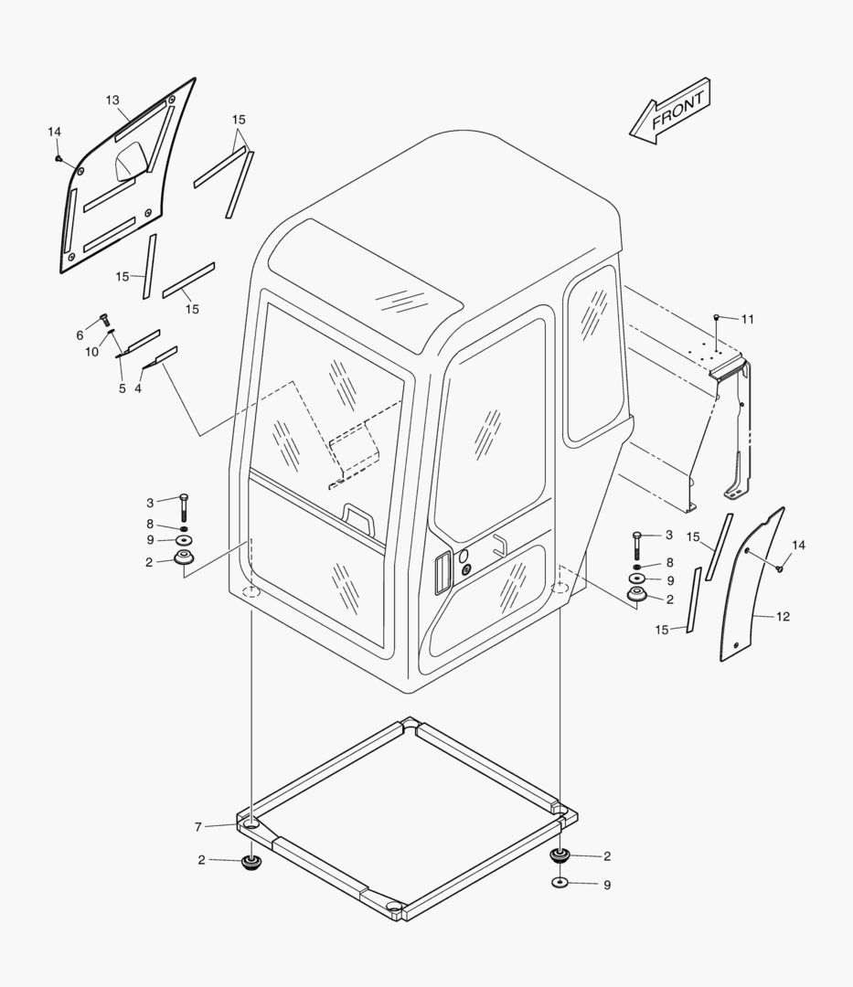 УСТАНОВКА КАБИНЫ
