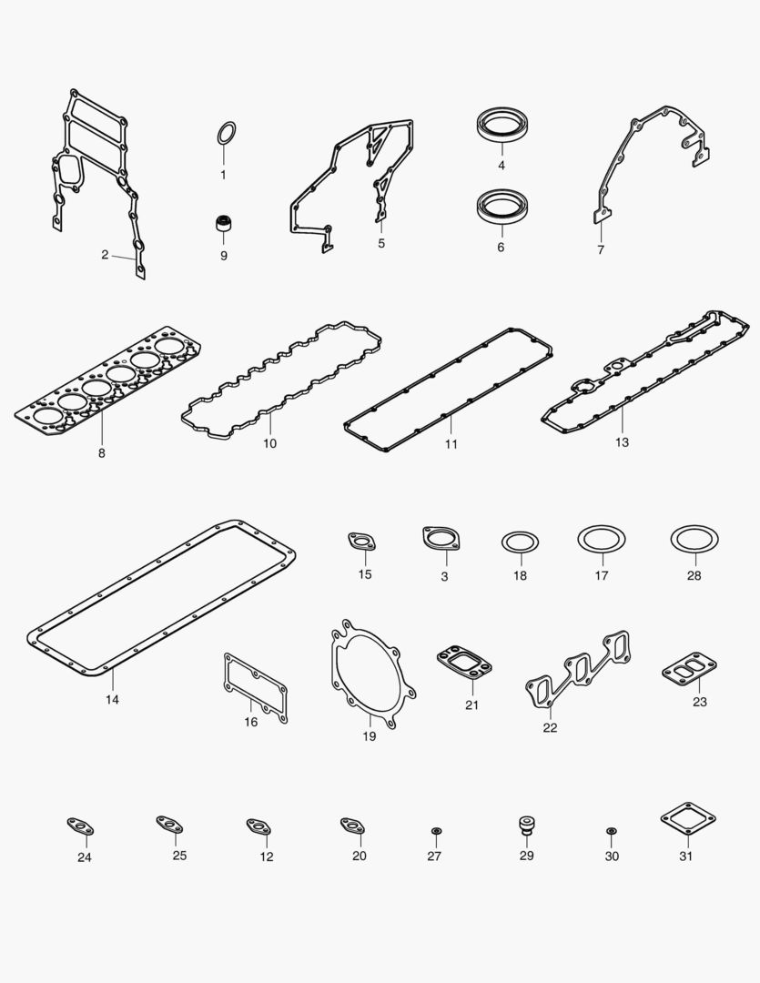 040 OVERHAUL GASKET KIT - ALL