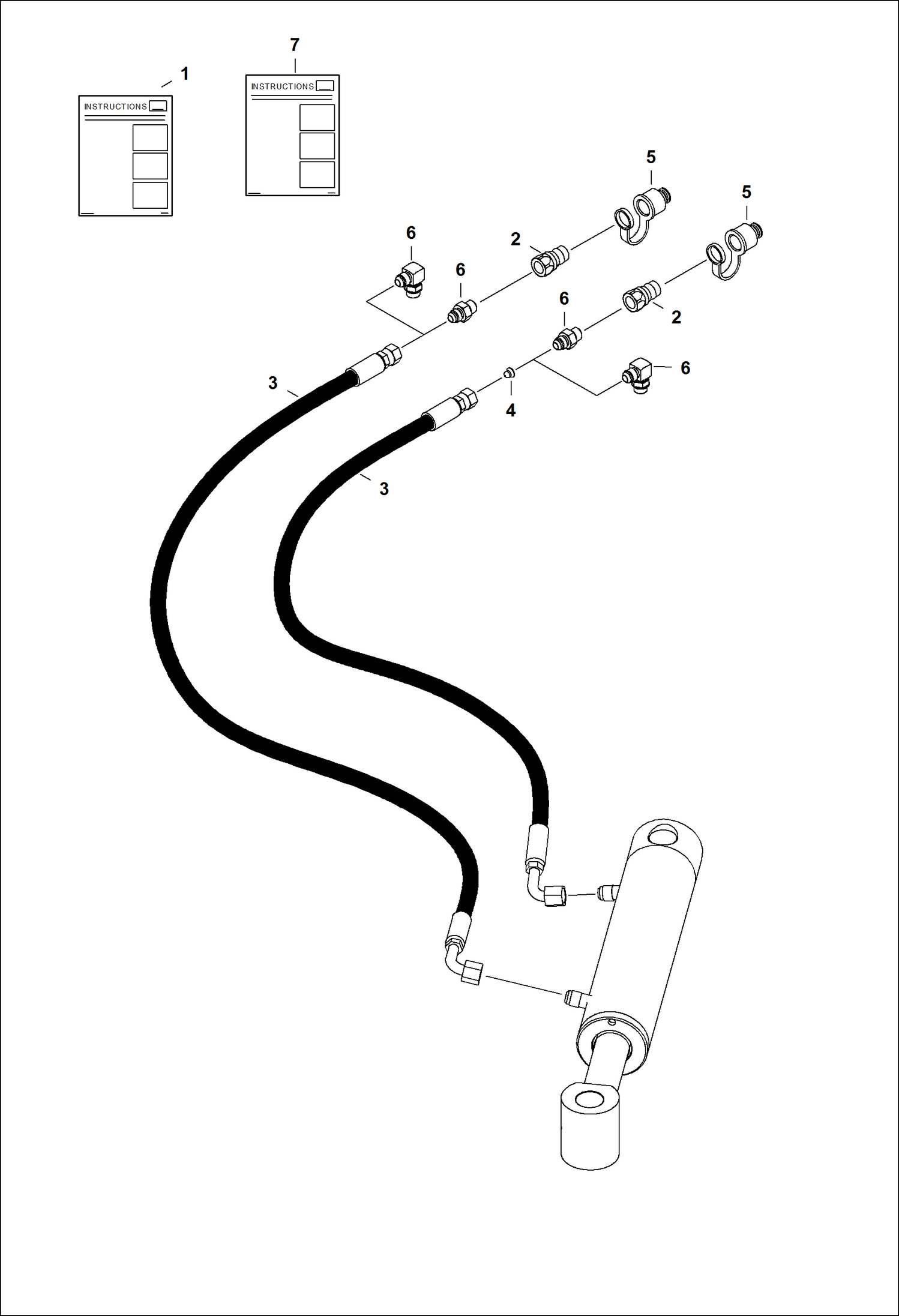 ОТВАЛ СНЕГООЧИСТИТЕЛЯ (КОМПЛЕКТ ШЛАНГОВ) (54-- APN9) (69-- ANK2) (84-- APNA)
