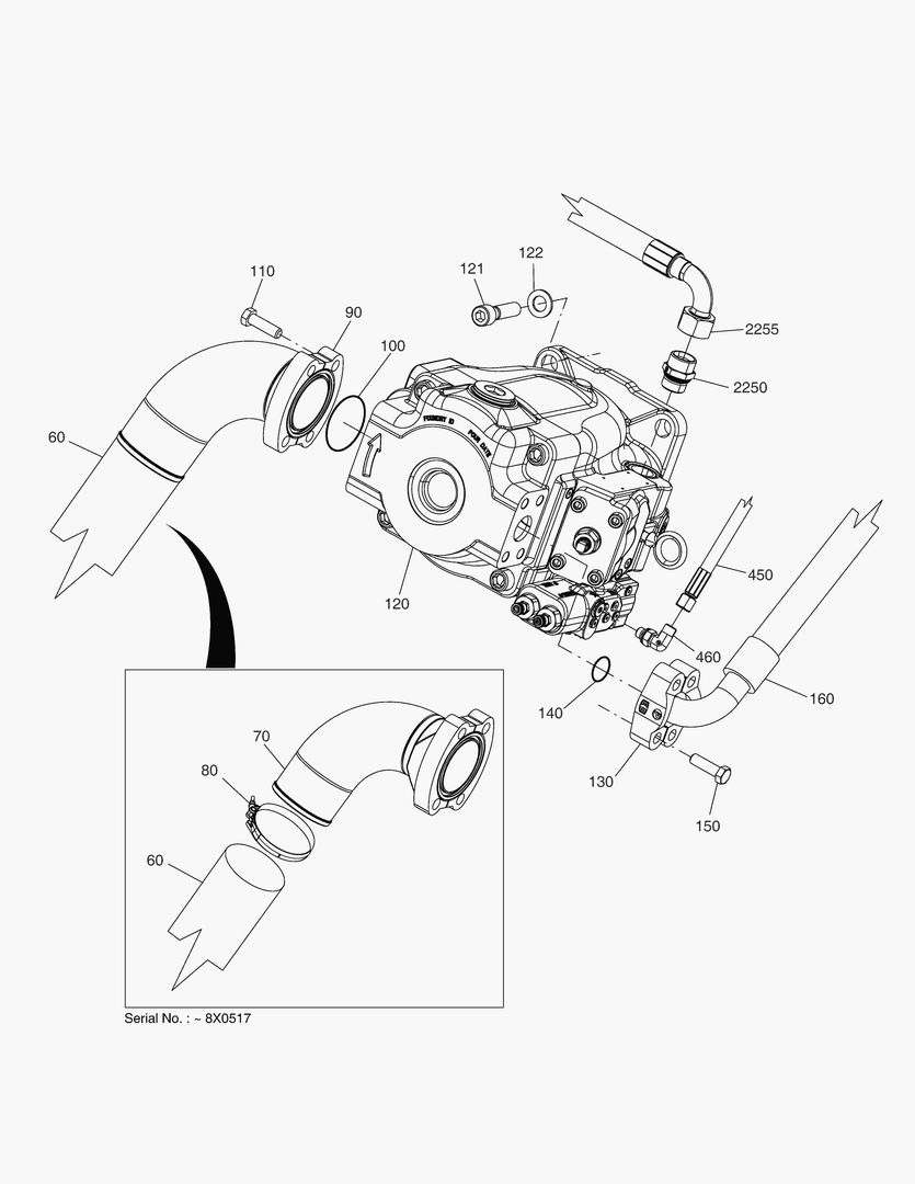 G190-14 MAIN HYDRAULIC PUMP [~8X0549]