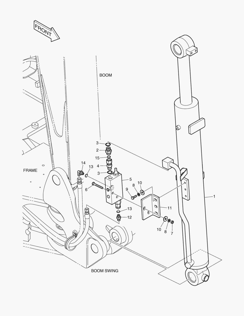 ГИДРОСИСТЕМА СТРЕЛЫ - ГИДРОЗАМОК