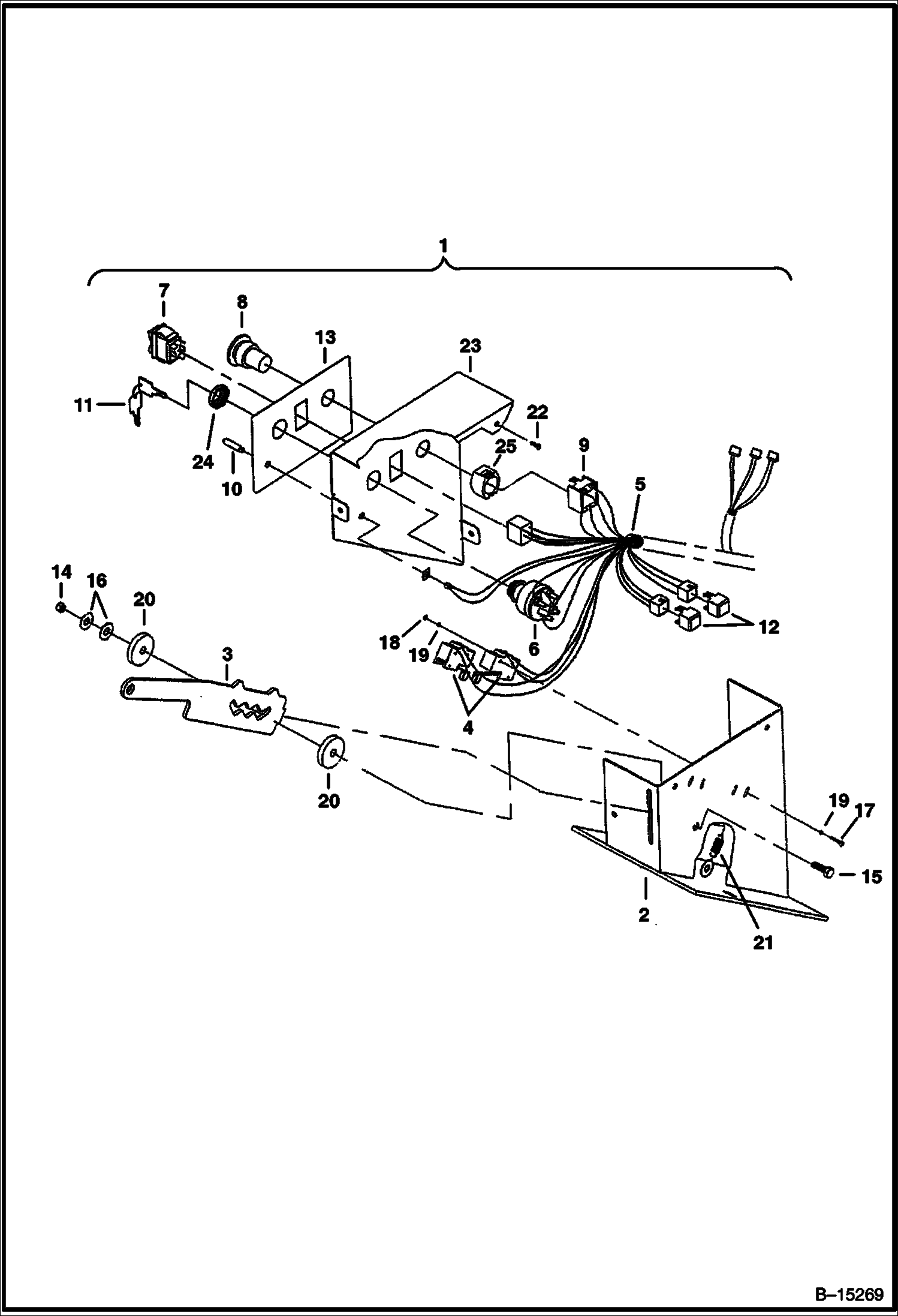8A ИЗМЕЛЬЧИТЕЛЬ ДРЕВЕСНЫХ ОТХОДОВ БЛОК УПРАВЛЕНИЯ В СБОРЕ - СЕРИЙНЫЙ НОМЕР 7395 00163 И НИЖЕ