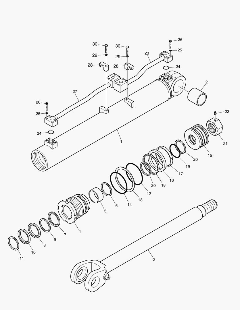 Схема 3460 LIFT CYLINDER - R.H