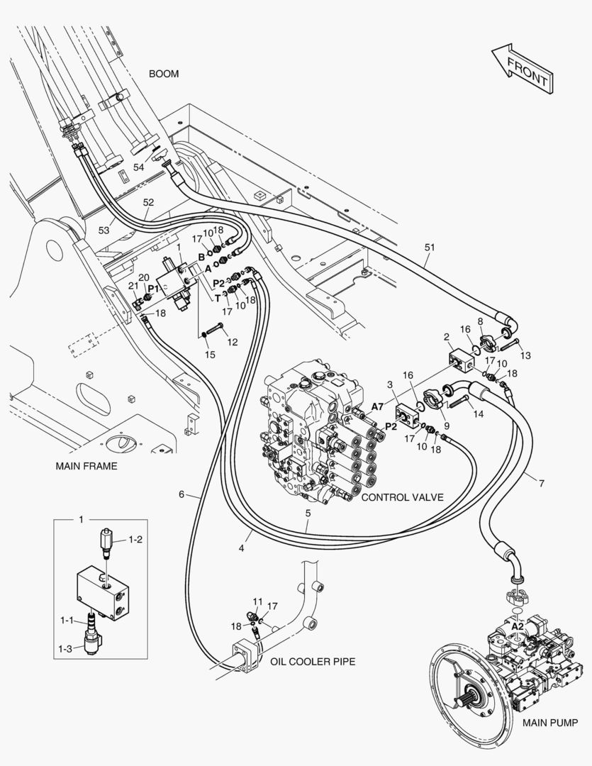6290 MAIN PIPING - QUICK CLAMP [1001~1662]