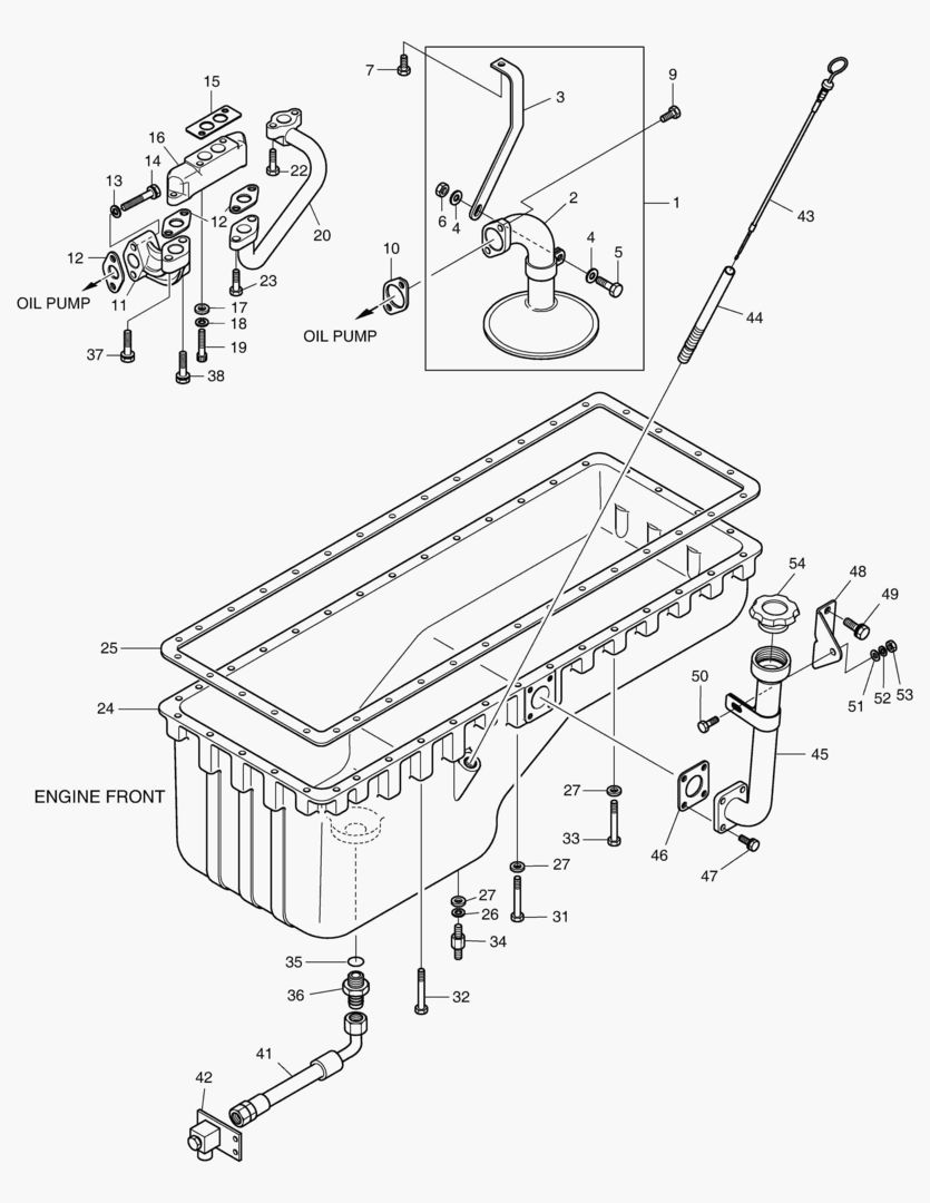 МАСЛЯНАЯ ТРУБКА-В ПОДДОНЕ КАРТЕРА